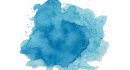 Blank Abstract light blue watercolor background isolated on white
